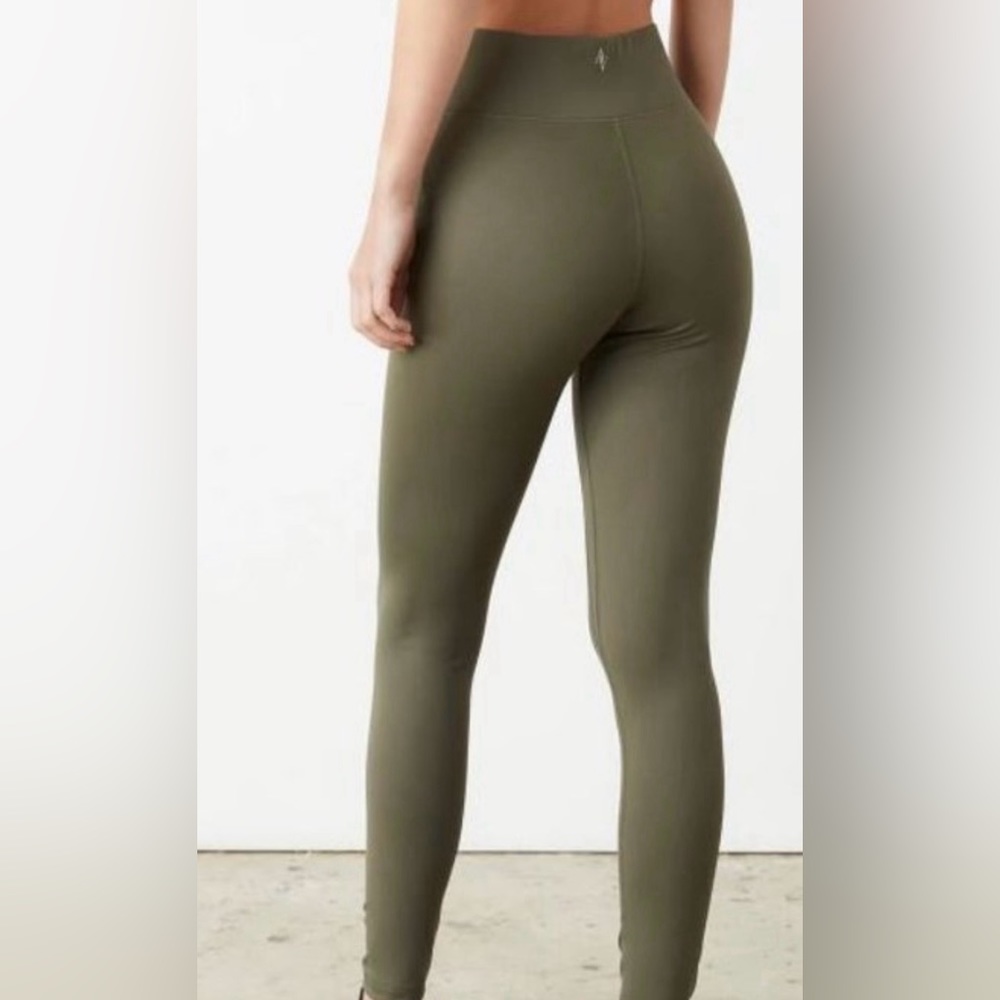 All Access High Waisted Center Stage Greenleggings Sz S [A-45]